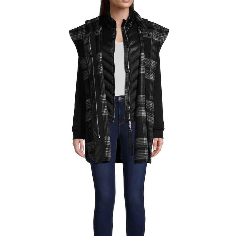 Moose Knuckle 2 piece jacket - Coal River Poncho - all back size M